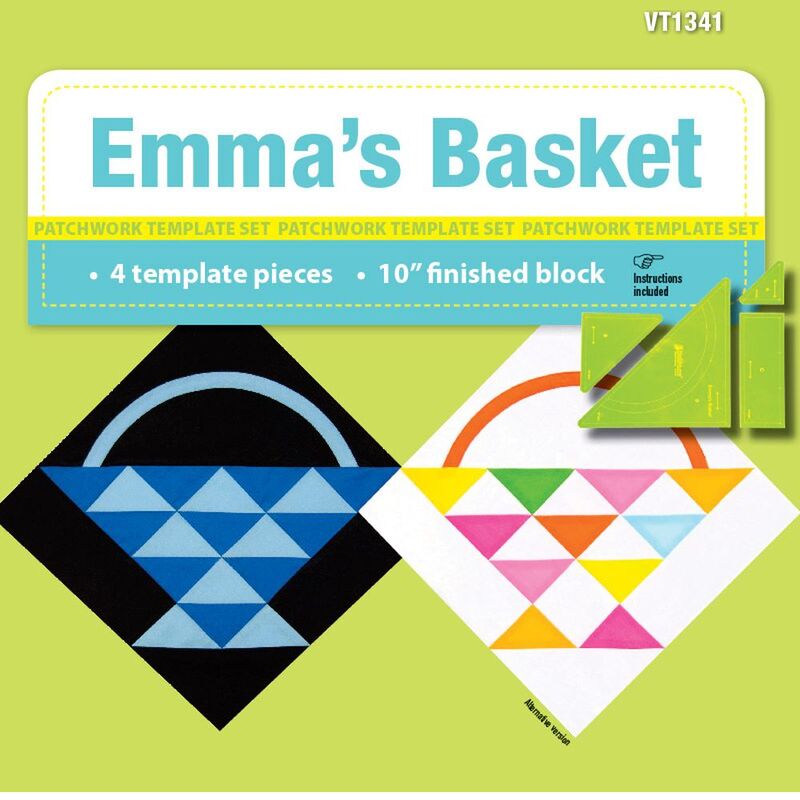 Emma's Basket 4 Piece Patchwork Template Set, VT1341