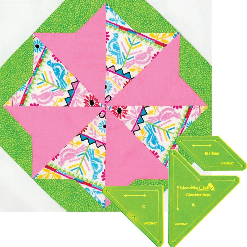 Cheddar Stars Set, 3 Piece Patchwork Template, VT4029MC