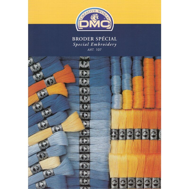 DMC BRODER Thread Colour Card Actual Threads Art. 107