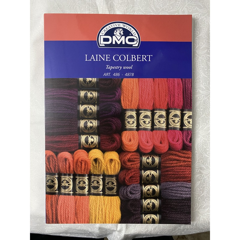 DMC Tapestry Wool Colour Card Actual Wool, Laine Colbert Chart W125A