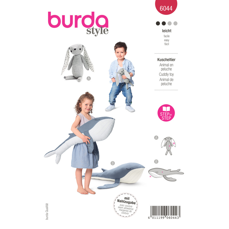 6044 BUR STUFFED CRAFT Burda Sewing Pattern 6044