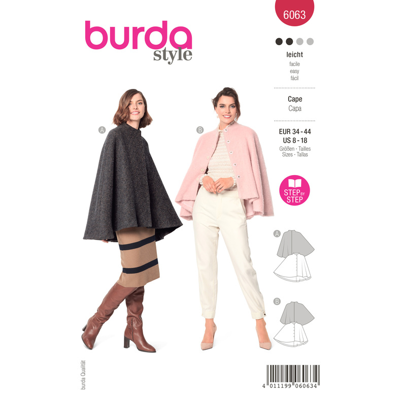 6063 BUR MISSES JACKET Burda Sewing Pattern 6063