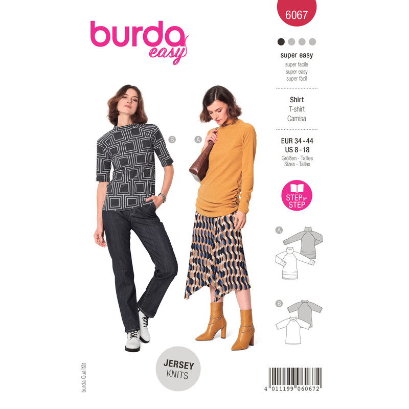 6067 BUR MISSES TOP / VEST Burda Sewing Pattern 6067