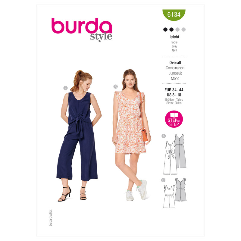 6134 BUR MISSES SPORTSWEAR Burda Sewing Pattern 6134