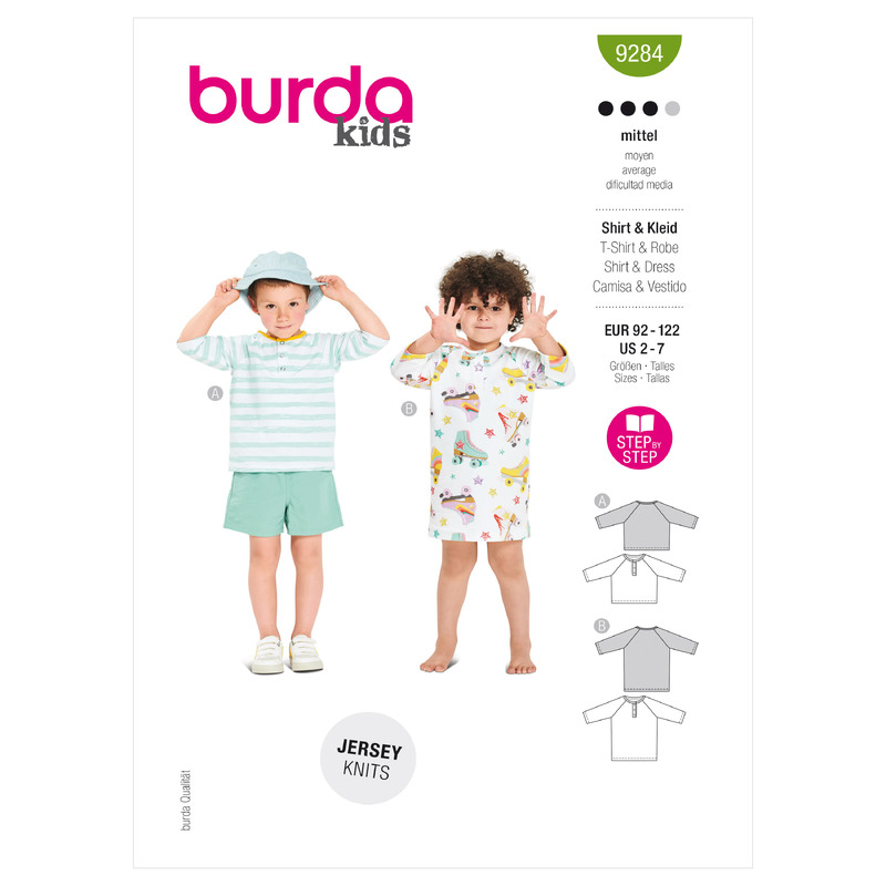 9284 BUR CHILD DRESS Burda Sewing Pattern 9284