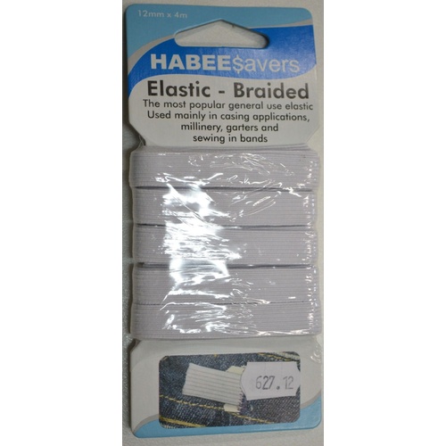 Habee$avers Elastic, Braided, 12mm x 4m, Habee Savers Value