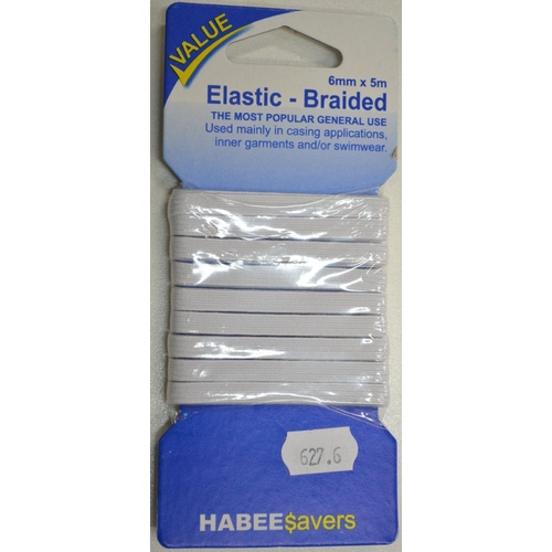 ELASTIC BRAIDED 6MMX5M