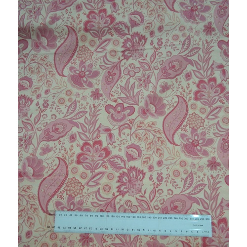 Clothworks Sophie Paech/Pink 112cm Wide Cotton Fabric Y1043.42