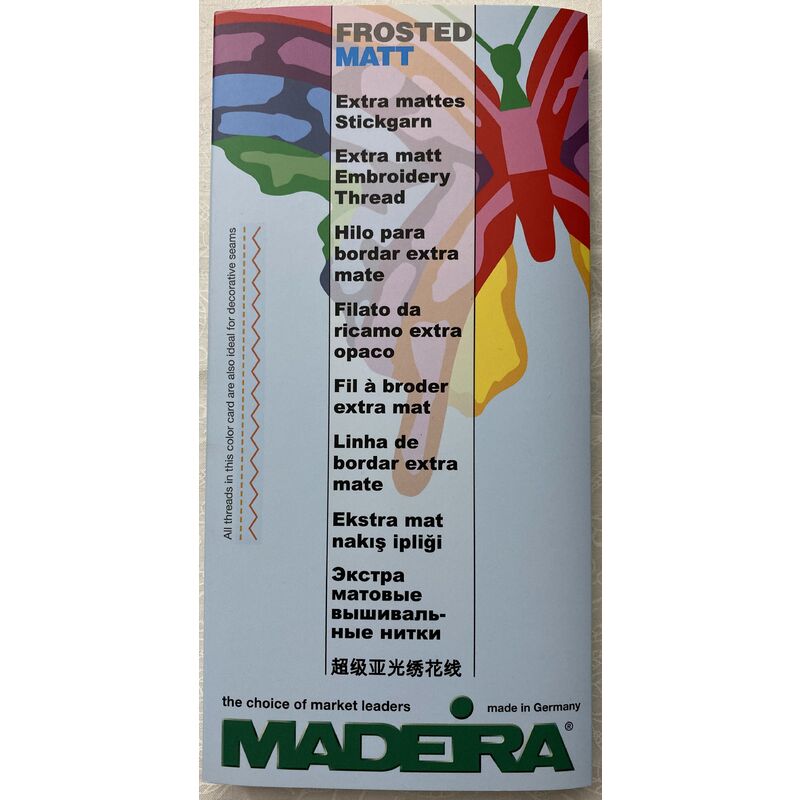 Madeira Frosted Matt Colour Card 111, Real Thread, Art No. 940