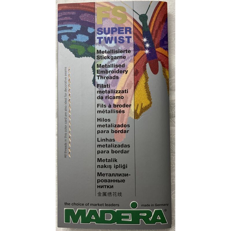 Madeira FS Supertwist Colour Card 63, Real Thread Colour Chart