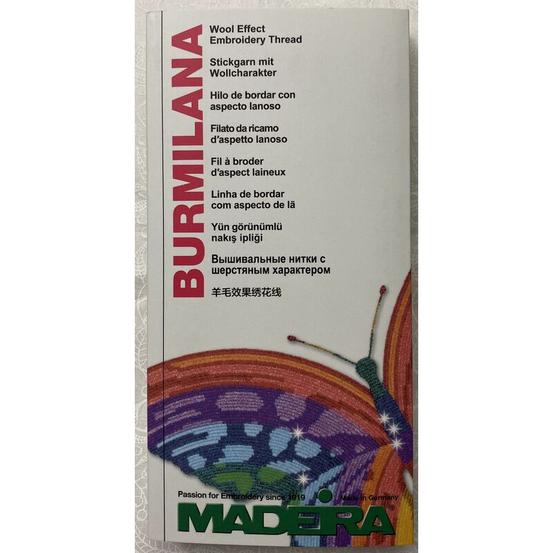 Madeira Burmilana Colour Card 69, Real Thread, Art. Nos. 813 & 816