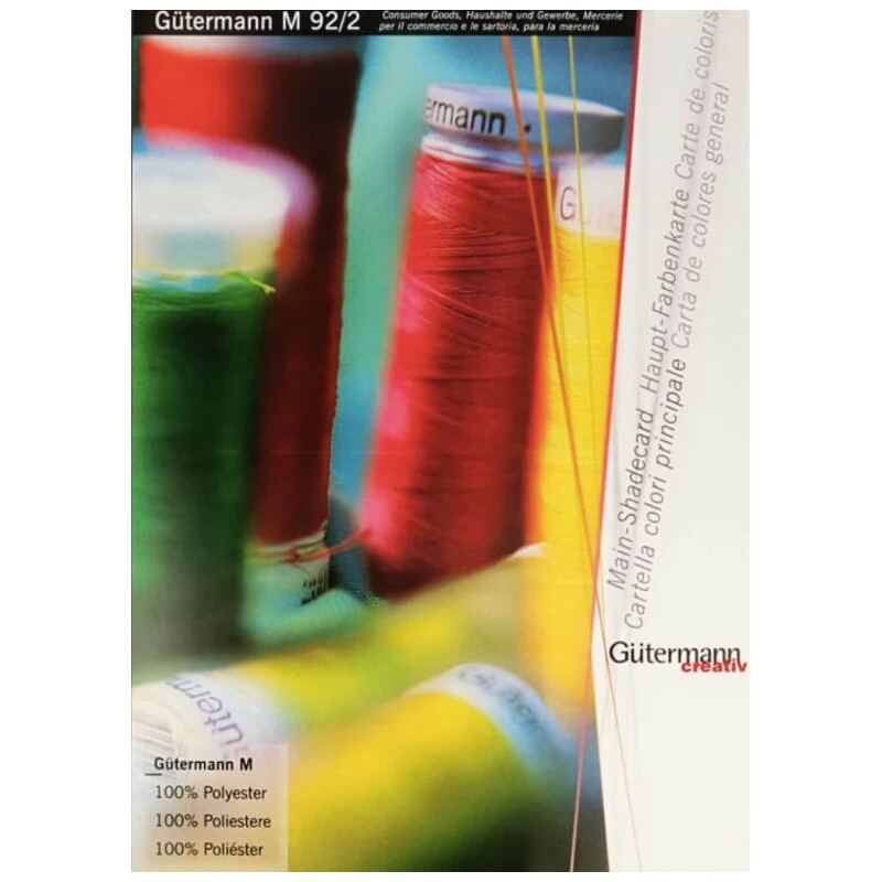 Gutermann Main Shade Card M92/2 - Polyester Thread Shade Card